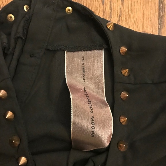 Moon collection Studded black blouse Size L - Picture 5 of 6